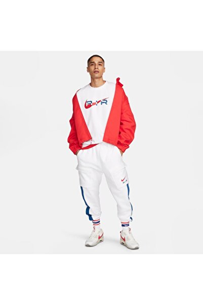 Nike بنطال رياضي رجالي من الصوف الأبيض Swoosh Air Fleece Cargo - بنطال رياضي ...