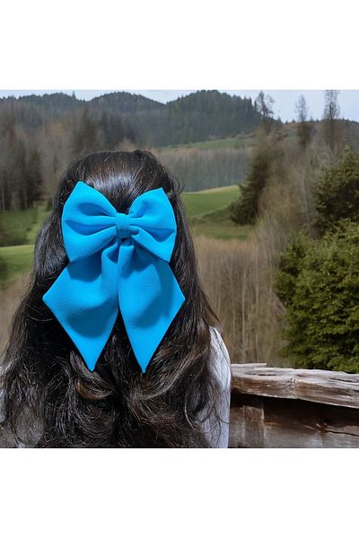 unique-g fashion accesories Μπλε πόρπη με φιόγκο