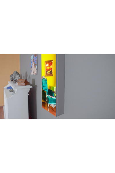 DECOBOX Paris Boy Aynalı Takı Dolabı antrasit