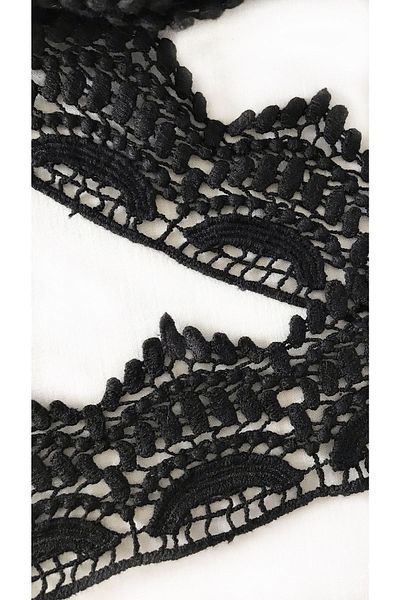 Ozpas 6CmWide Black Guipure Strip - 4MtDecorative