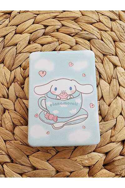 Rota Hediyelik Cinnamoroll Kuromi Kawaii Dikdörtgen Cep Boy Makyaj Ayna Çocuk...