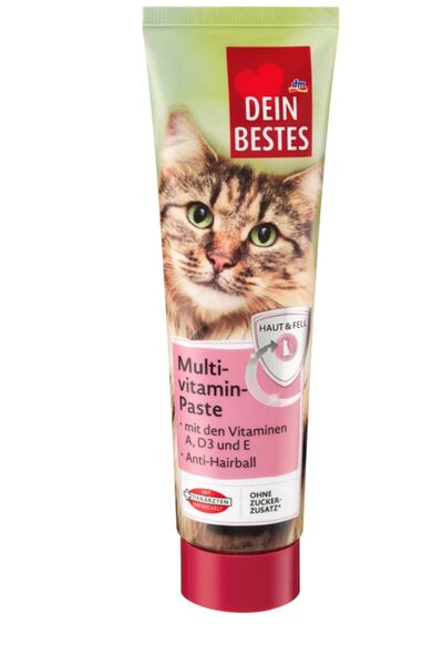 DM Dein Bestes Multi Vitamin Paste 100gr. Kedi Tüy Yumağı Önleyici