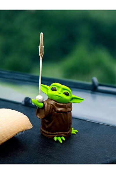 Megart Baby Yoda Figürlü Not Tutucu Masaüstü Not Tutacağı Metal Kıskaç Notluk