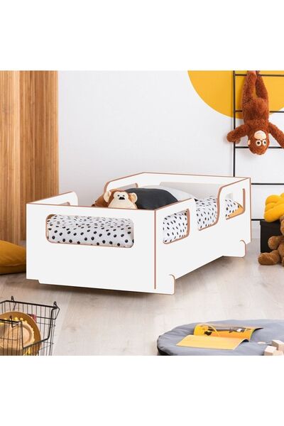 MFG AHŞAP Çocuk Ve Bebek Yatak Montessori Yatak Mdf Karyola