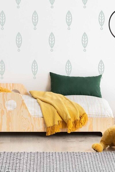 MFG AHŞAP Romantica Montessori Yatak Çocuk Karyola Korumalıklı