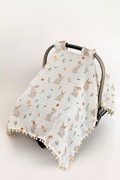 FG Store %100 Pamuk Muslin Kumaş Anakucağı Puset Örtüsü