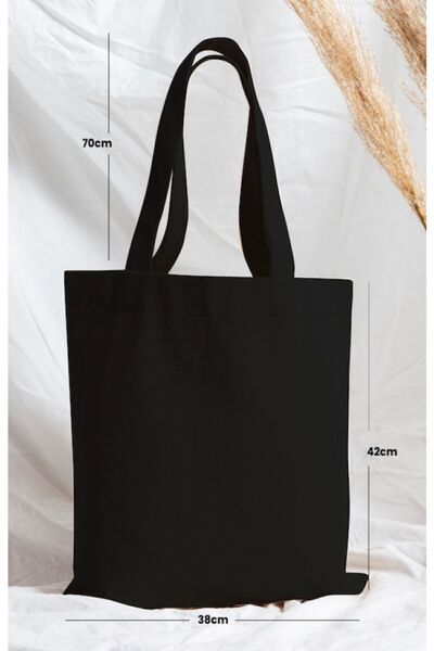 Generic Brand Black Gabardine Bag Unprinted