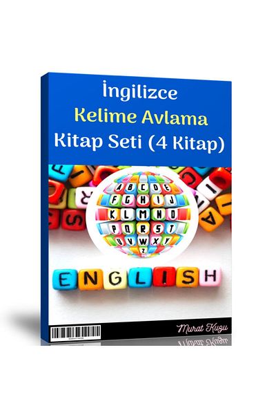 Enine Boyuna Eğitim مجموعة صيد الكلمات الإنجليزية (4 كتب)