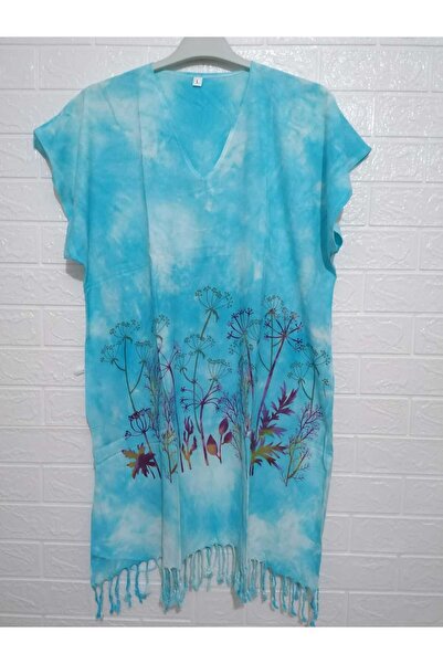 anne moda ankara 100% бавовняний товстий парео/сукня з підвісками та бахромою