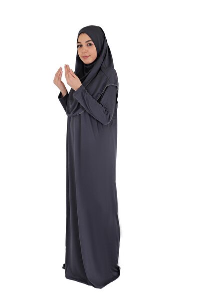 ZEHRANAZ NAMAZ ELBİSESİ ΦΟΡΕΜΑ ΠΡΟΣΕΥΧΗΣ ΑΝΘΡΑΚΙΤΙΚΟ ΓΚΡΙ ΦΟΡΕΜΑ ΠΡΟΣΕΥΧΗΣ