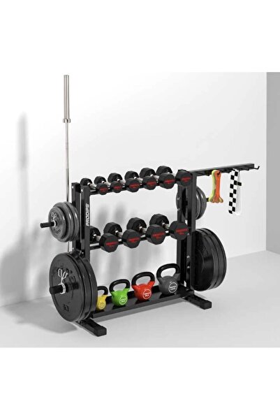 Genel Markalar Ağırlık Plaka Bar Dambıl Kettlebell ve Aksesuar Depolama Sehpası
