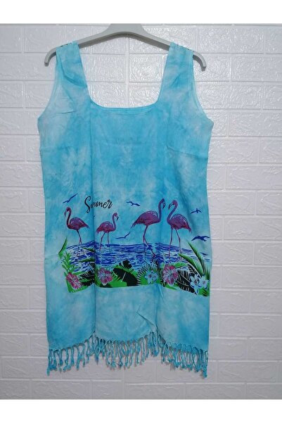 anne moda ankara 100% бавовняний товстий парео/сукня з підвісками та бахромою