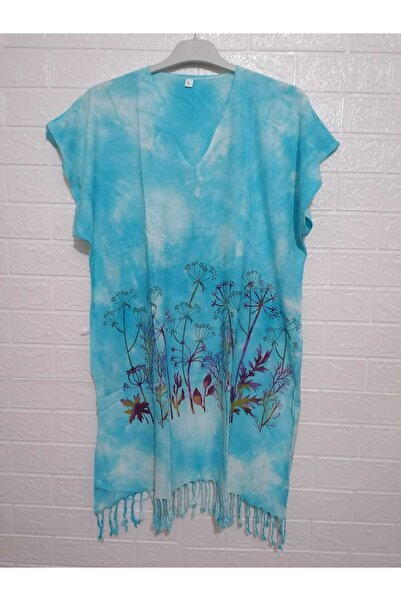 anne moda ankara 100% бавовняний товстий парео/сукня з підвісками та бахромою