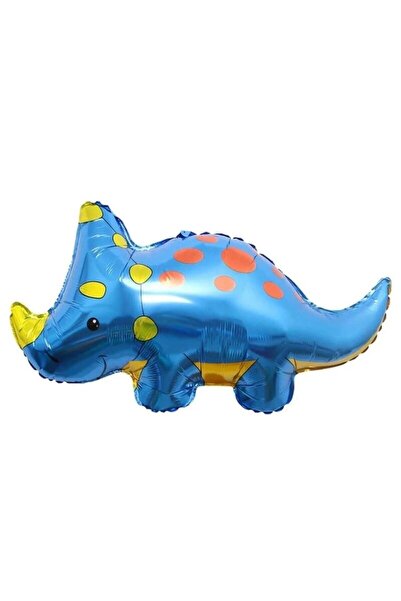 BEY AMBALAJ Rhino Blue Foil Balloon Imported Foil Balloon 58X86Cm