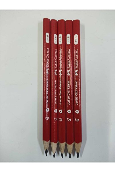 Faber Castell قلم رصاص جامبو من فابر كاستل مكون من 5 قطع (قلمي الأول 2.5 ب)