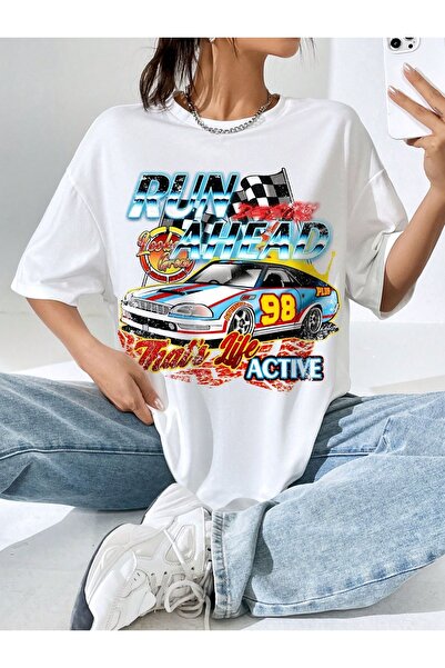 Jose Clothing تي شيرت كبير الحجم مطبوع من القطن العضوي