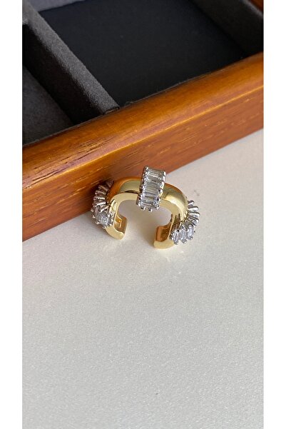 Bubbleatelier Baget taşlı kıkırdak (Earcuff) küpe