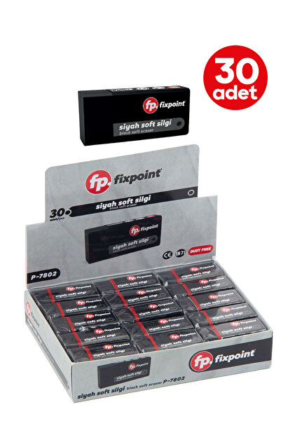 FixPoint Siyah Silgi FixPoint 30 adet P-7802
