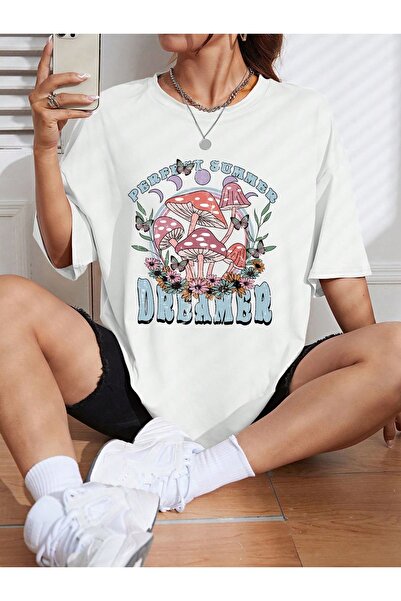 Jose Clothing Μπλουζάκι Oversize με στάμπα από οργανικό βαμβάκι