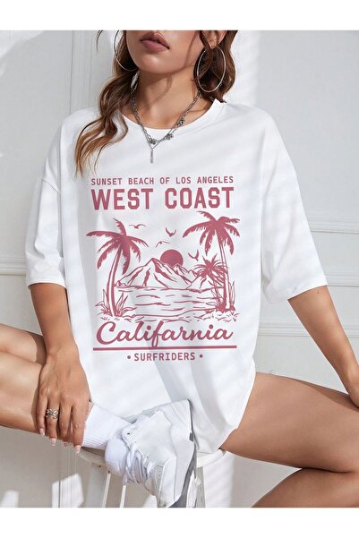 Jose Clothing تي شيرت كبير الحجم مطبوع من القطن العضوي