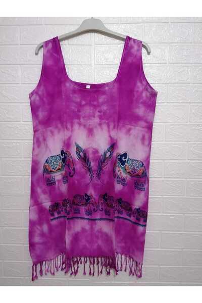 anne moda ankara 100% бавовняний товстий парео/сукня з підвісками та бахромою