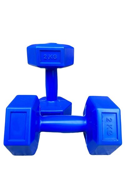 Genel Markalar Tek Ebat 2 Kg X 2 Adet Mavi Dambıl Seti Demirtozu Karışımlı Ku...