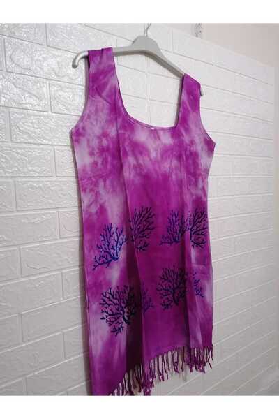 anne moda ankara 100% бавовняний товстий парео/сукня з підвісками та бахромою