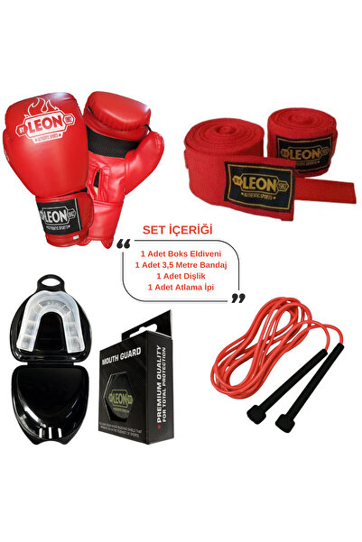 By Leon 1982 Leon Training Set Blade Boks Eldiveni, Bandaj, Dişlik Ve Anahtar...