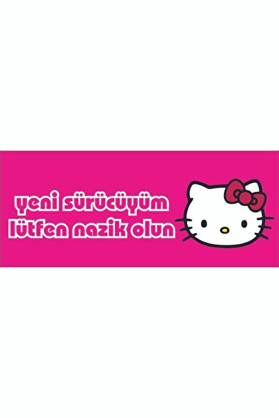 Baskı Durağım Hello Kitty Araba Sticker