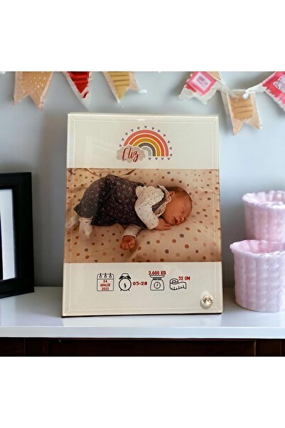 Dearens Bebeğinizin Ilk Hatırası, Doğum Panosu, Bebek Anı Çerçevesi, Fotoğraf...