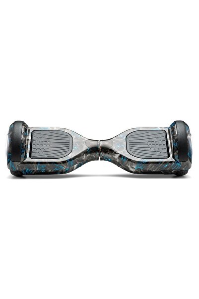 CityMate Elektrikli Kaykay Scooter Hoverboard 6.5 Inch Siyah Kurukafa Grafity Desenli Akıllı Denge- D18