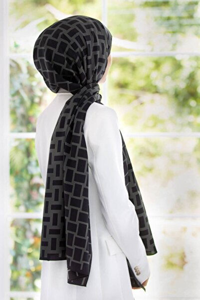 Vissona Șal de mătase LUXURY Medina afumat, 90x90