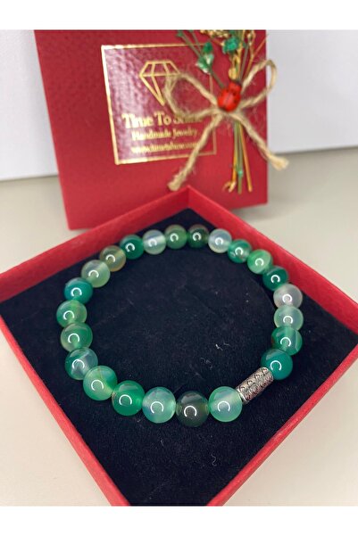 Timetshine Yeşil Akik Bileklik