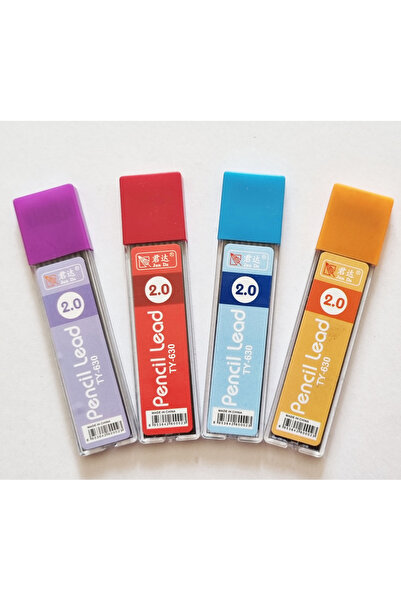 Modellino 4 Tubes 2mm - 90mm Length Pencil Lead, 4x9 Tips Large Design 2.0