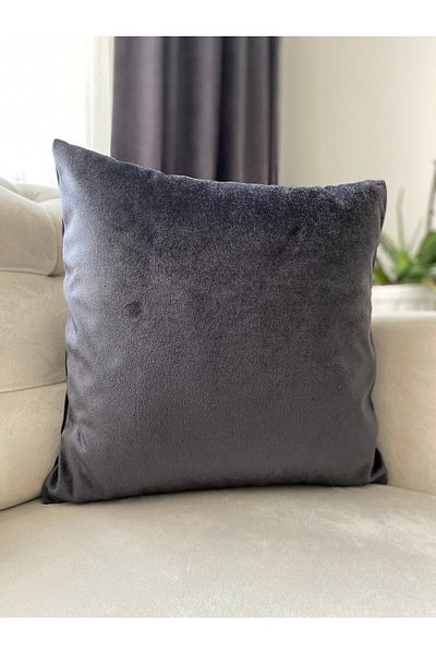 Parla Life Față de pernă din catifea strălucitoare texturată antracit 40x40 Cm