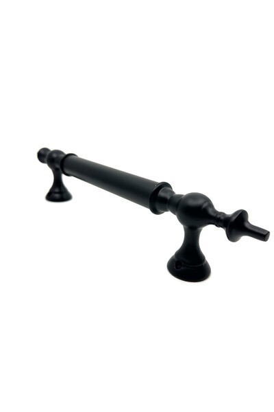 Nobel Osmanlı Çekme Kolu Çelik Kapı Dış Kapı Tutma Kolu Mat Siyah