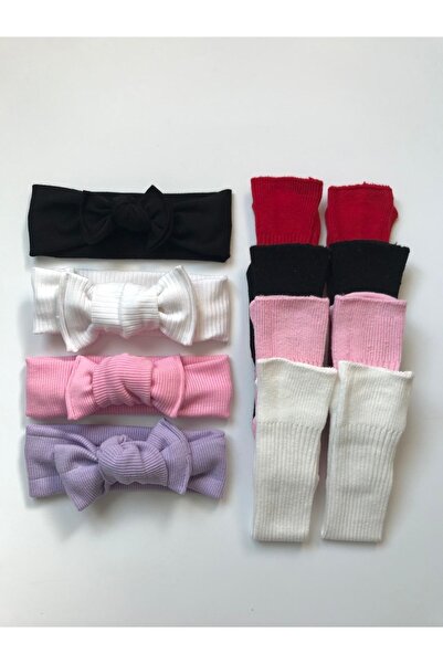 Nis butik Baby Gift Set of 8 Bandana Knee Socks