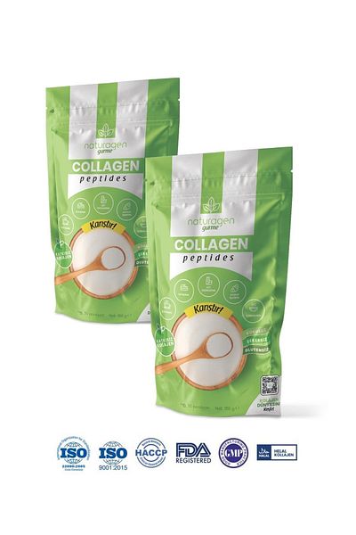 Naturagen Collagen 2-Pack Gourmet 100% Pure Collagen Peptides 150 gr (TYPE 1 & TYPE 3 HEAVY COLLAGEN PEPTIDE) 2 X1 50 grams