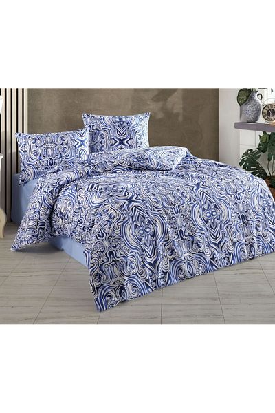 kristal home Set cuvertură de pilota dublu cristal Elvin Blue
