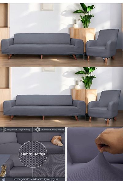 seltenet Micropetek Stretch Elastic 3 3 1 1 Seat Cover Set Sofa Sofa Bed Cover Seat Cover
