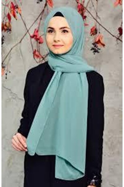 Sedef شال شيفون أخضر نعناعي - 70x200
