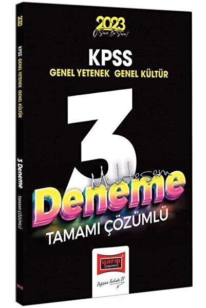 Yargı Yayınları 2023 Kpss Genel Kültür Genel Yetenek Tamamı Çözümlü Muhteşem ...