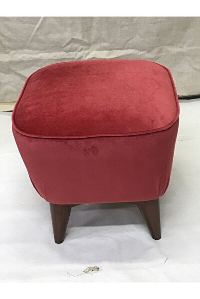Lütfiye Gündoğan Puf Bordo Renk Leke Tutmaz Kumaş Yükseklik 40cm En 40cm Boy ...