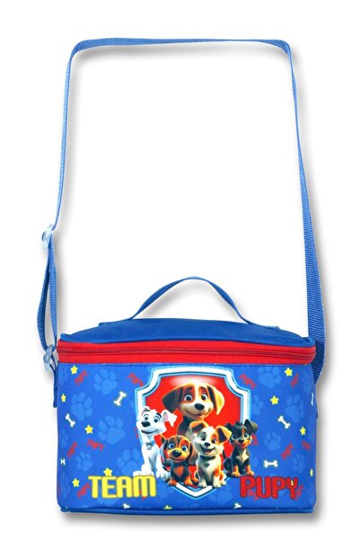 ÜMİT ÇANTA Cennec Team Pupy Blue-red Thermal Insulated Lunch Box and Pen Holder Set for Boys