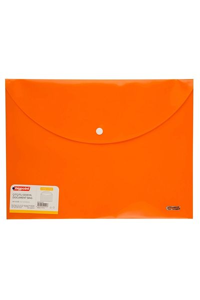 Bigpoint Orange A4 Lolly File - With Snaps