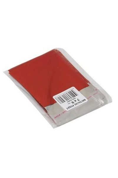 BKR 07*09 Model Luxury Metallized Poset - Set of 50 Red, Silver and Gold