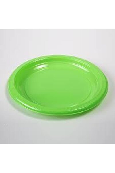 Genel Markalar Partı Tabak Plastık Yeşil Pk 25 Lı Yuvarlak 22 Cm