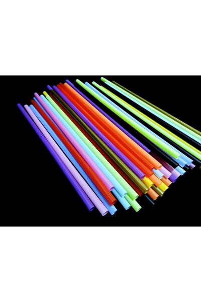 Mert 7 Mm 22 Cm Colorful Frozen Straws - Pack of 100 (Single Color)
