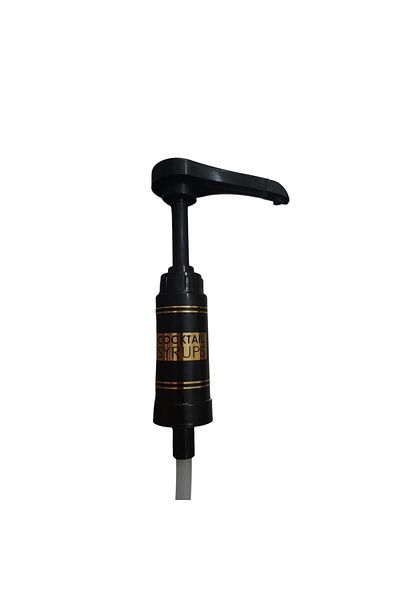 SELANİKLİ Fo Syrup Pump of Thessaloniki, Black Fo Syrups with Italian Cover Silk Screen U 700 ml