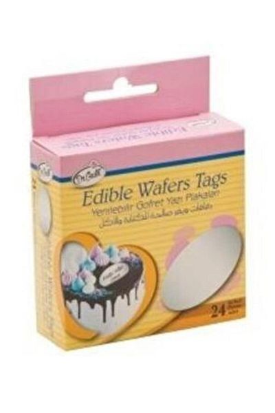 Gusto Dr Round Wafer Cake Top Writing Plate Pk:24